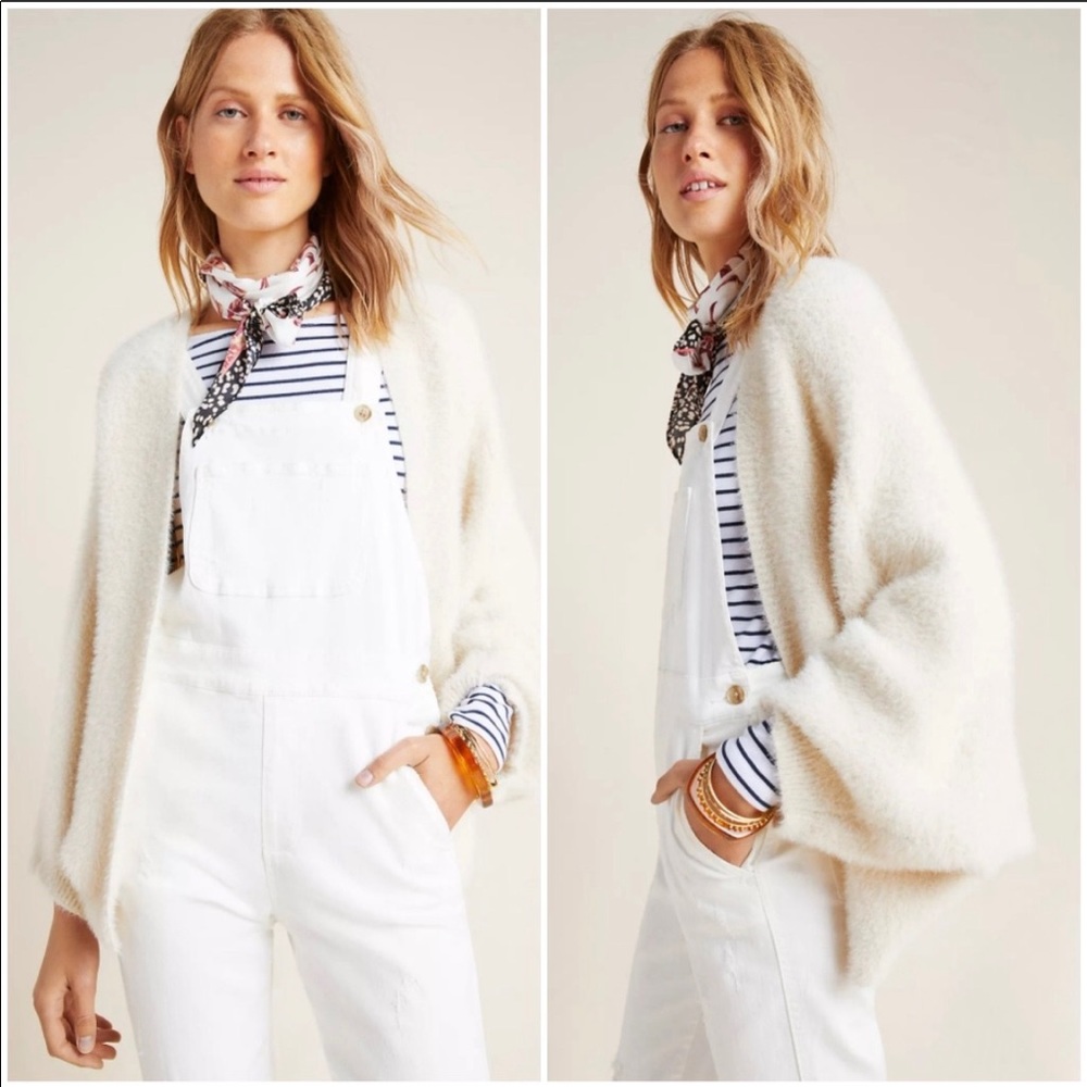Anthropologie Sleeping on Snow Eyelash Cardigan OS